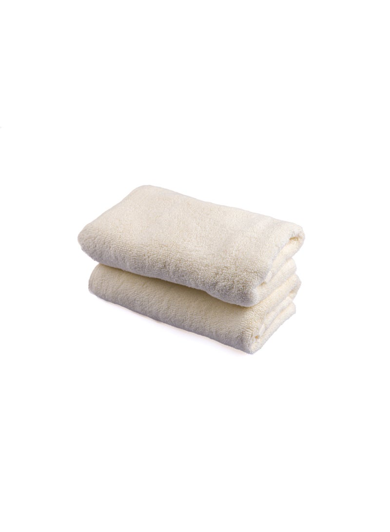 Notte Bianca 2 Peaces  Hand Towel 40X60 Off White Soft Excellent Absorbing 500 Gsm - Image 4