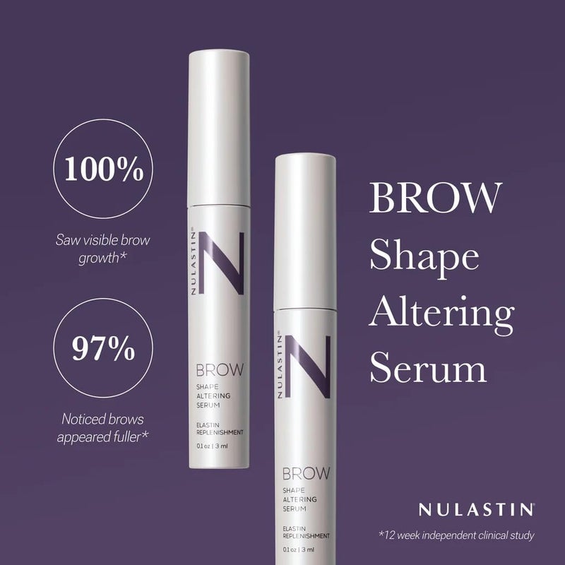 NULASTIN NULASTIN BROW Renewing Serum with Elastaplex, Eyebrow Enhancing Treatment for Thicker Looking Brows, Cruelty-Free (2-pack, 3 ml Each)  - Image 2
