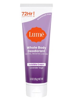 Lume Whole Body Deodorant Safely and Effectively Fights Odor 72 Hour Odor Control  Aluminum Free Baking Soda Free