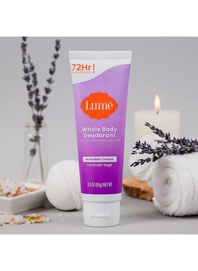 Lume - Lume Whole Body Deodorant Safely and Effectively Fights Odor 72 Hour Odor Control  Aluminum Free Baking Soda Free - Image 1