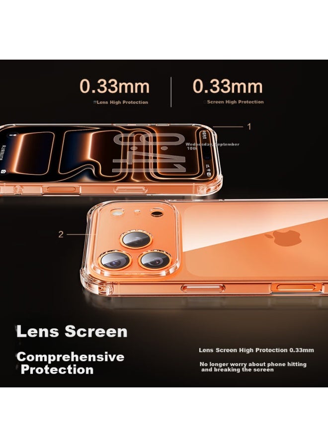 SmartDevil Shanmo Iphone 17 Case, Shockproof Airbag Protection Cover For Iphone 17, Ultra-thin Full Lens Protection Transparent Soft Case, Anti-yellowing Wear-resistant Anti-drop Uni Desig - Image 2