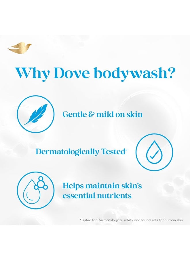 دوف غسول الجسم المقشر من دوف مع سيروم الترطيب الثلاثي، 825 مل. - Image 2