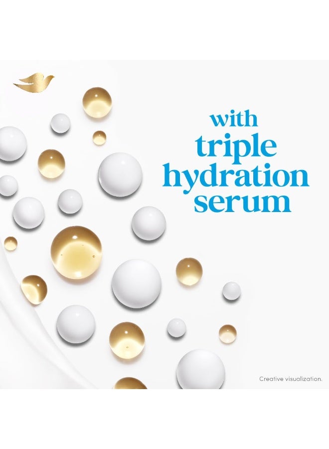 دوف غسول الجسم المقشر من دوف مع سيروم الترطيب الثلاثي، 825 مل. - Image 3