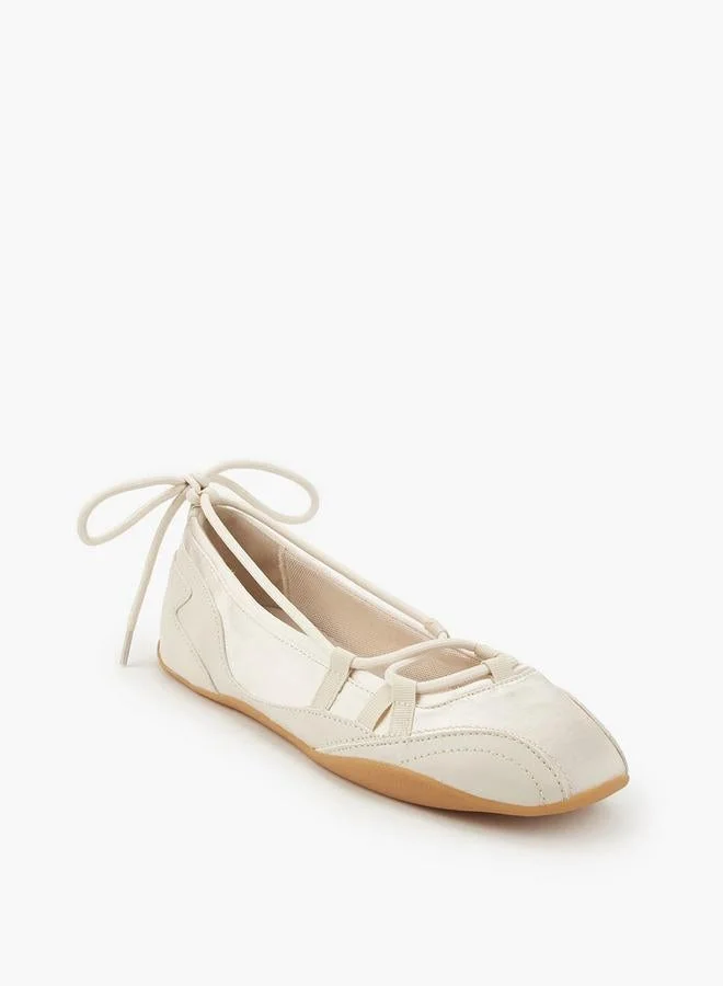 Celeste Women Lace-Up Ballerina Shoes