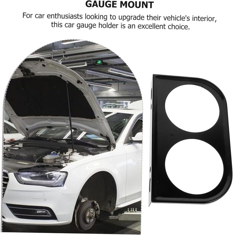 Car Gauge Mount Holder Dual Instrument Panel Bracket for Easy Installation Durable Design Fits Car Interiors for Car Enthusiasts Finish - Image 4