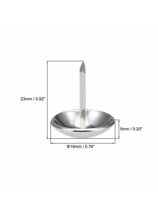 uxcell Upholstery Nails Tack 11mm Head Dia Stainless Steel Round Thumb Push Pins 19mm x 23mm, 60 Pieces - Image 3