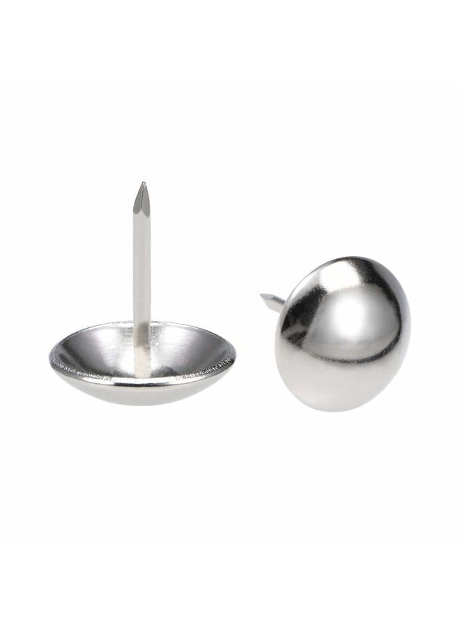 uxcell Upholstery Nails Tack 11mm Head Dia Stainless Steel Round Thumb Push Pins 19mm x 23mm, 60 Pieces - Image 1