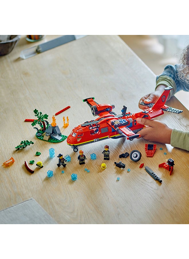 LEGO - 60413 City Fire Rescue Plane Toy For Kids And Fans Of Firefighter Toys, Fun Birthday Gift Idea For Boys And Girls Aged 6 Plus Who Love Imaginative Play, Includes 3 Minifigures (478 Pieces) - Image 1