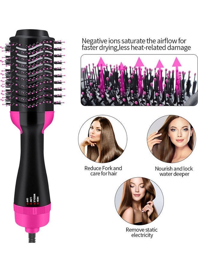 JAJEEK 3-in-1 Electric Hot Air Brush – Professional Hair Dryer, Straightener & Curler Comb – Multi-Functional Styling Tool with Ionic Technology for Smooth, Voluminous Hair – Black (34 x 7.5 x 5.5 cm) - Image 4