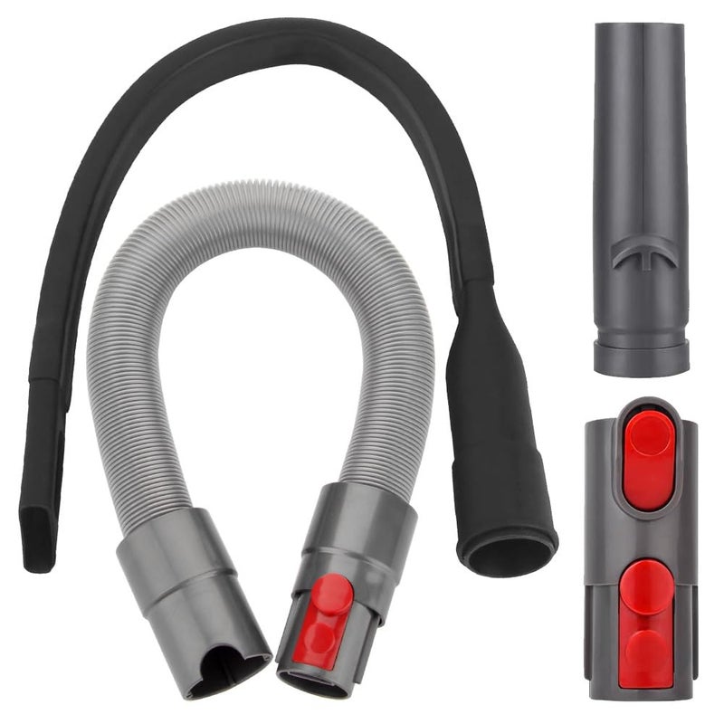 BUZIFU Cleaners Hose  Flexible Extension Hose Replacement Hose Connector Compatible with Dyson V15 V11 V10 V8 V7 Vacuum Cleaners Stretch Extension Flexible Hose Attachment Replacement Accessories