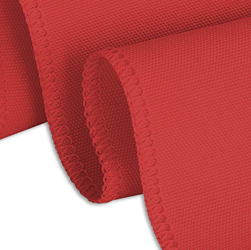 LTC LINENS Red Table Skirt for 4 Feet Rectangular or 48 Inch Round Table14 ft Pleated Table Skirting Cloth Polyester for Banquet Wedding Trade Show - Image 3