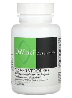 DaVinci Laboratories of Vermont Resveratrol-50 50 mg 120 Capsules 