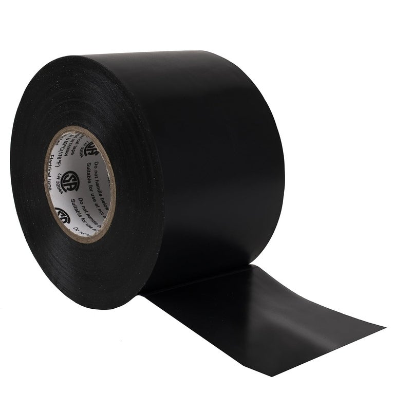 TAPIX Premium Quality Electrical Tape • 2 in Wide • 66 ft Long • Flame Retardant Vinyl • 7 mil Thick • Black - Image 5