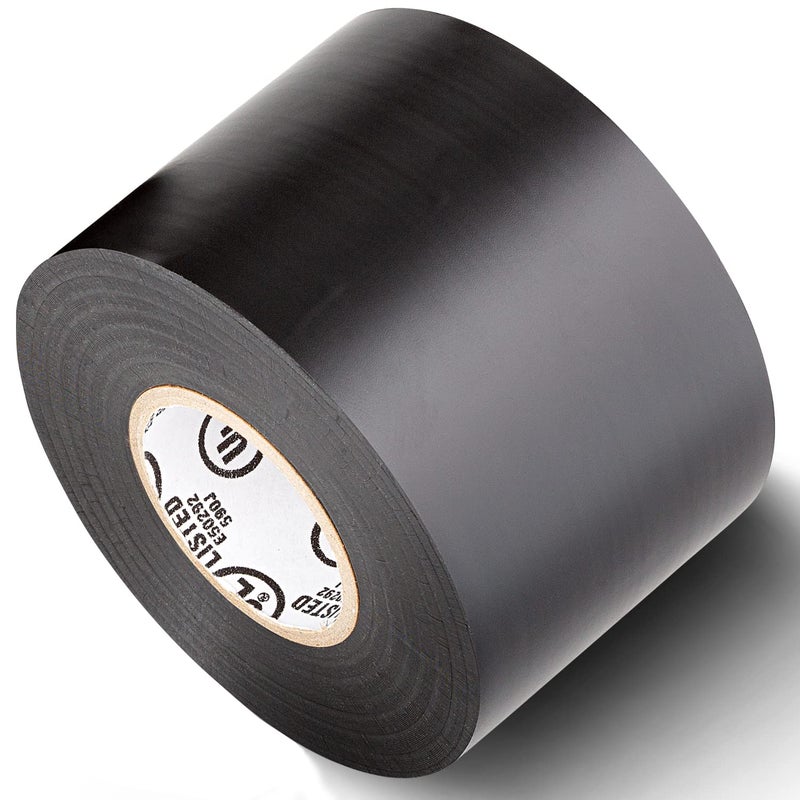 TAPIX Premium Quality Electrical Tape • 2 in Wide • 66 ft Long • Flame Retardant Vinyl • 7 mil Thick • Black - Image 2