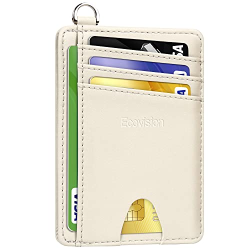 EcoVision Slim Minimalist Front Pocket Wallet, RFID Blocking Credit Card Holder Wallet with Detachable D-Shackle for Men Women - Image 1