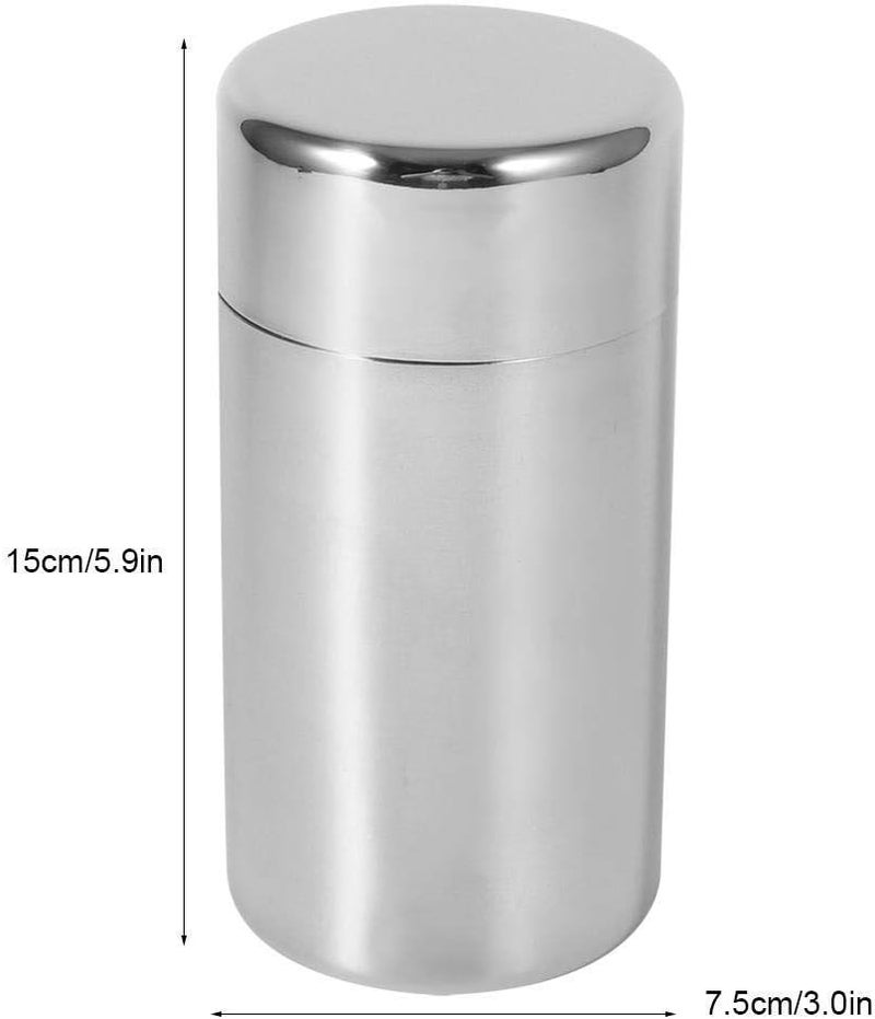 comfrt Tea Tin with Airtight Lids, Stainless Steel Tea Coffee Storage Jars, 15x7.5cm / 5.9x3.0in - Image 2