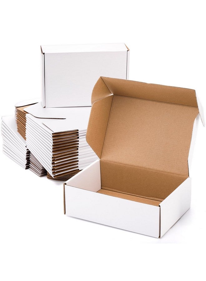 Dicunoy 30 Pack Shipping Boxes For Small Business, 9 X 6 X 3 Inches White Small Cardboard Boxes, Thick Corrugated Mailers Boxes For Mailing Packing Literature Mailer, Gift Package - Image 1