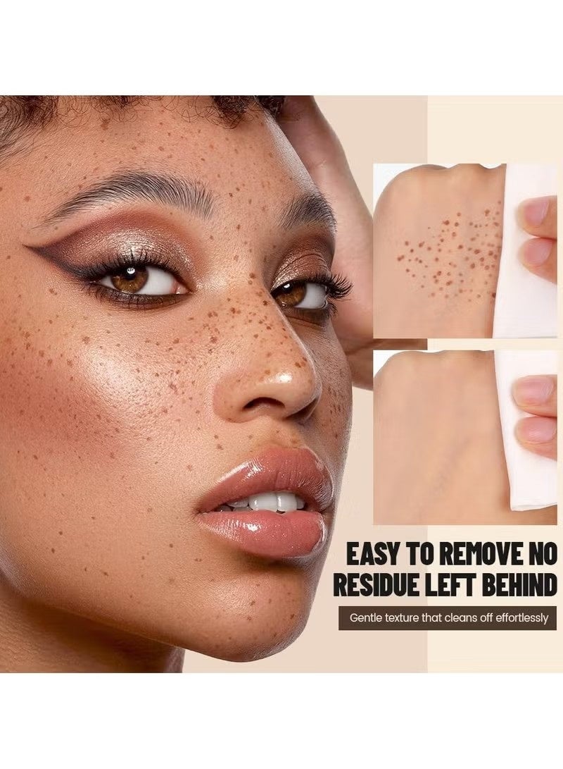 SKQIR Upgrade Faux Freckle Stamp Pen – Waterproof Fake Freckles Makeup Tool, Natural-Looking Freckle Maker&Spray with Multi-Prong Precision Stamp Head, Long-Lasting Sunkissed Makeup (1# LIGHT) - Image 5