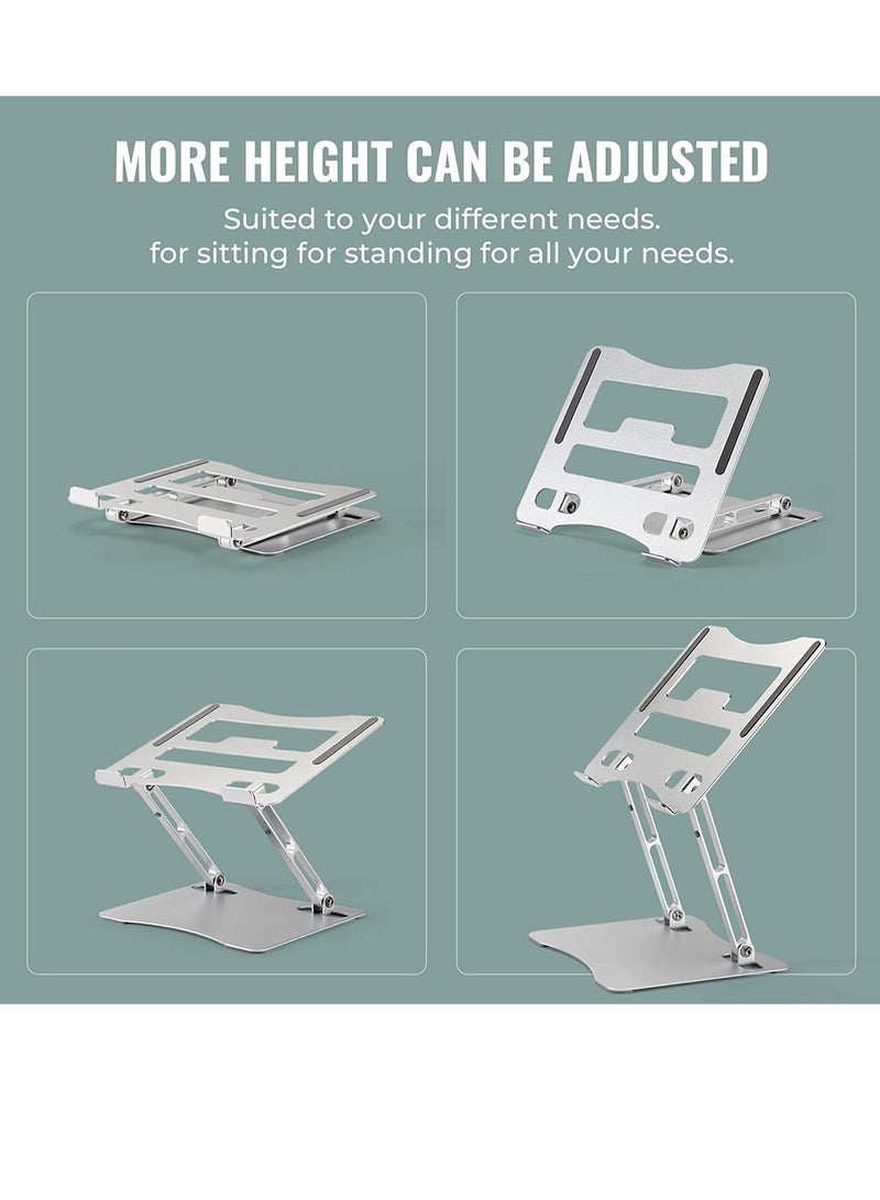 ELTRAZONE Laptop Stand Foldable Height Lift Laptop Stand Heat Dissipation,Ergonomic Design,Compatible with MacBook Air/Pro Dell HP XPS Lenovo - Image 3