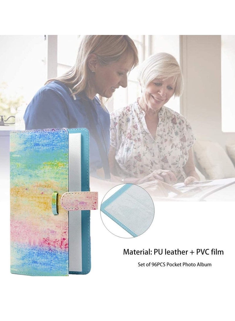 SYOSI Colorful Wallet PU Leather Photo Album Compatible for Fujifilm Instax Mini 11 9 8 90 8+ 26 7s Instant Camera Film, for Polaroid Snap Zip Z2300 PIC-300 Film - Image 5