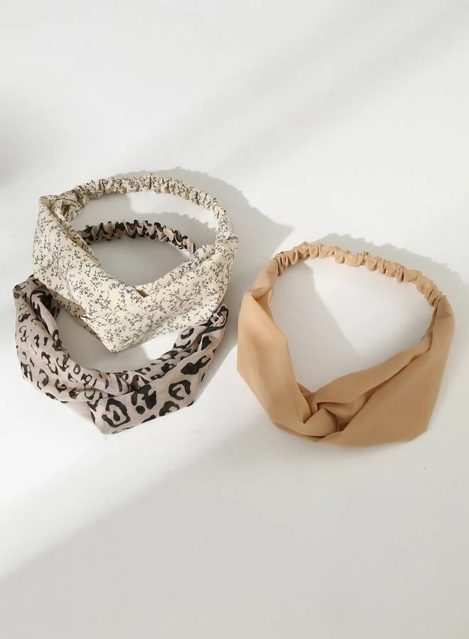 Take Two Take Two Set of 3 - Twisted Detail Headband