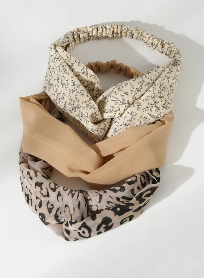 Take Two Take Two Set of 3 - Twisted Detail Headband
