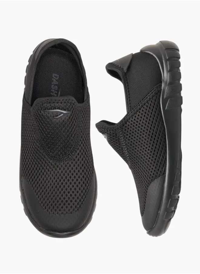 Dash Boys Mesh Textured Slip-On Sports Shoes