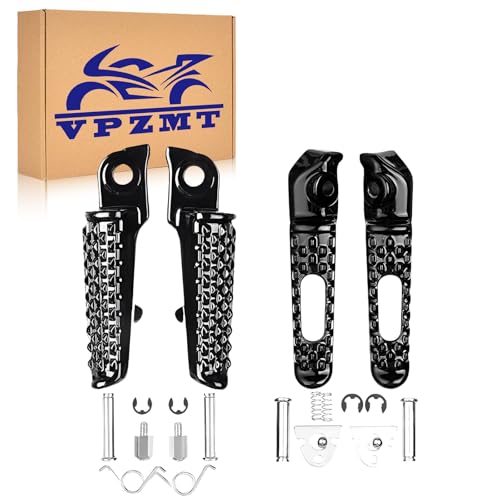 VPZMT Front Rear Foot Pegs for honda CBR1000RR 20042014 CBR600RR 20032023 CB1000R 20082014 Front RearBalck