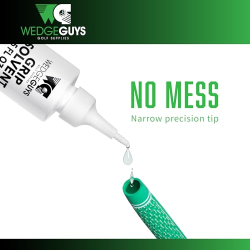 Wedge Guys 32 Ounce Golf Grip Solvent + 50 Tape Strips - Solvent Activated 2" x 10" Double Sided Adhesive Grip Tape Strips for Regripping Golf Clubs - Image 5