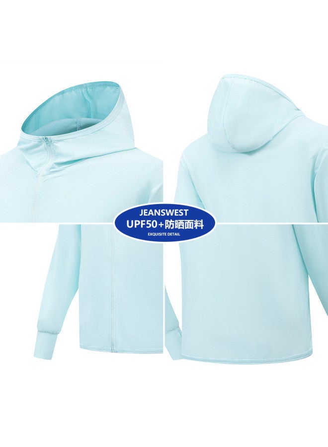 Jeanswest Summer Lightweight Outdoor Uv Protection Printed Sun Hoodie For Men, Youth Sports Fashion Casual Jacket - Image 5