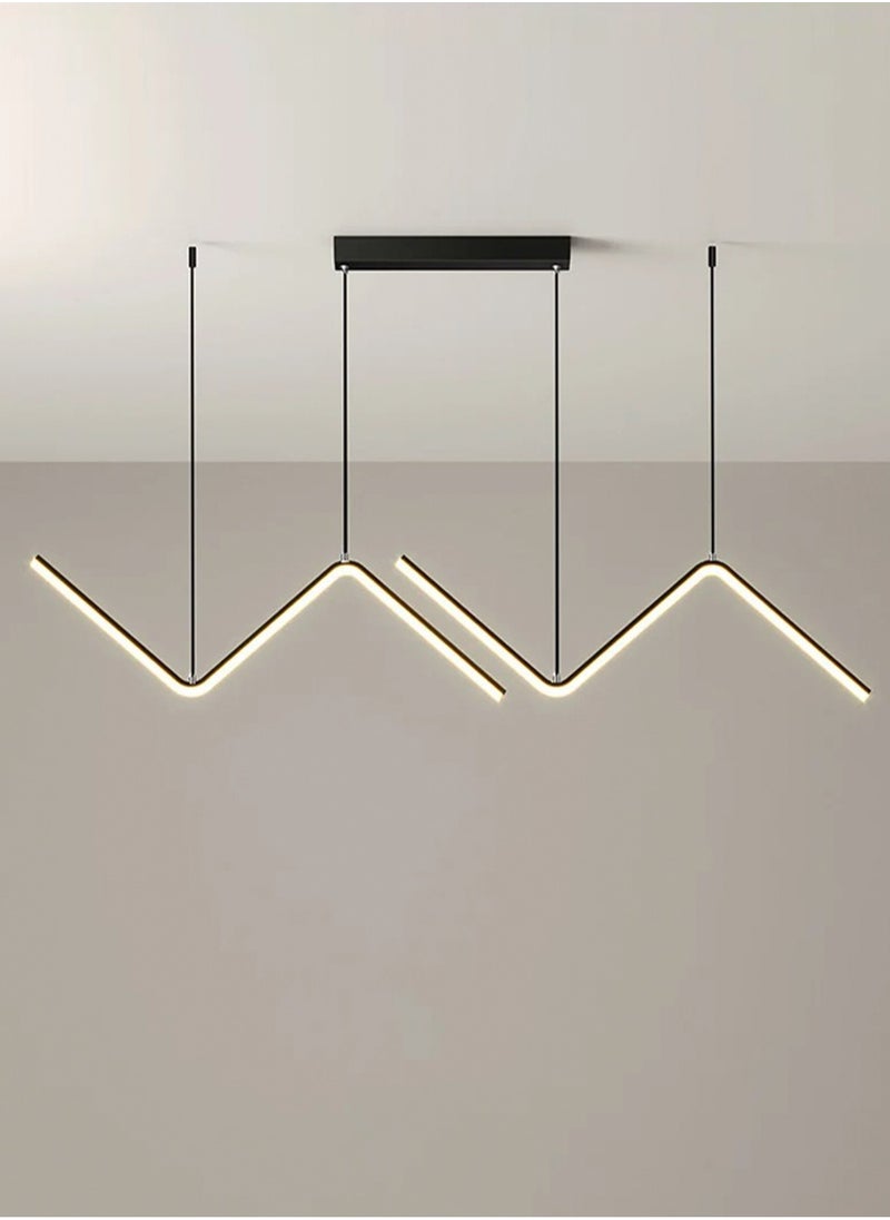 LOOPITYS - 90CM - Three color temperature - Modern luxury - Restaurant pendant light, bedroom pendant light, 120cm height adjustable,chandelier - Image 1