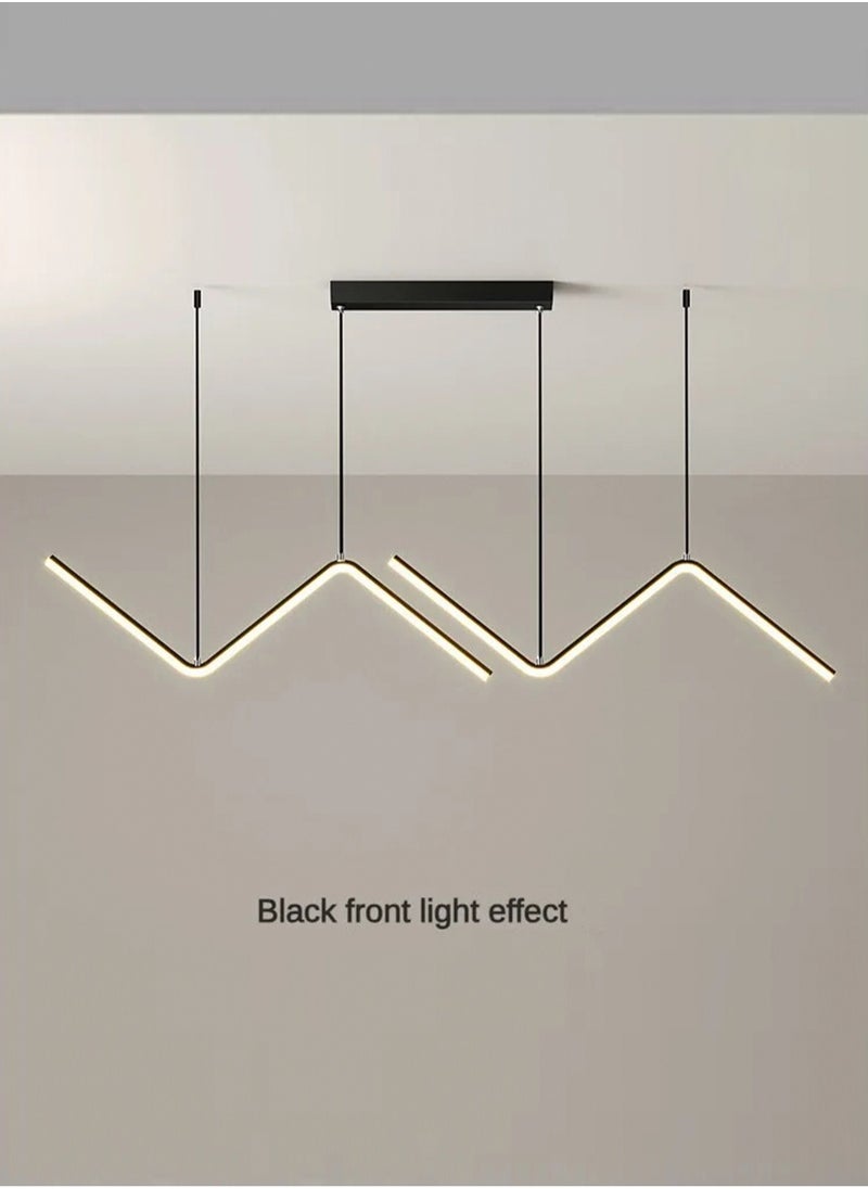 LOOPITYS - 90CM - Three color temperature - Modern luxury - Restaurant pendant light, bedroom pendant light, 120cm height adjustable,chandelier - Image 1