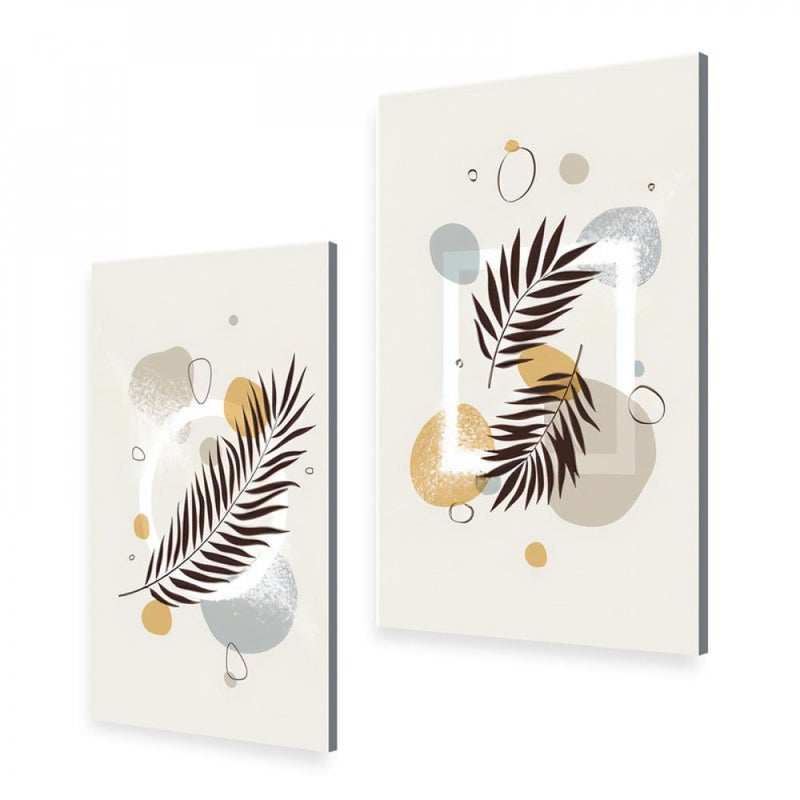 Marktna A double canvas painting with a modern design, total size 100 x 70 cm - Image 2