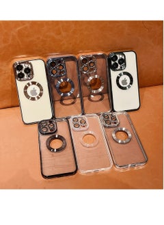 ELTRAZONE Apple iPhone 11 Pro Max Case Clear Silicone Logo View Design, Camera Lens Protection Luxury Plating Soft Back Cover Slim Shockproof Phone Case for Apple iPhone 11 Pro Max  - Image 4