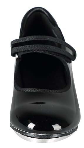 Linodes Patent Easy Strap Tap Shoe for Girls and Boys (Toddler/Little Kid/Big Kid)-Black-9M-Toddler - Image 2