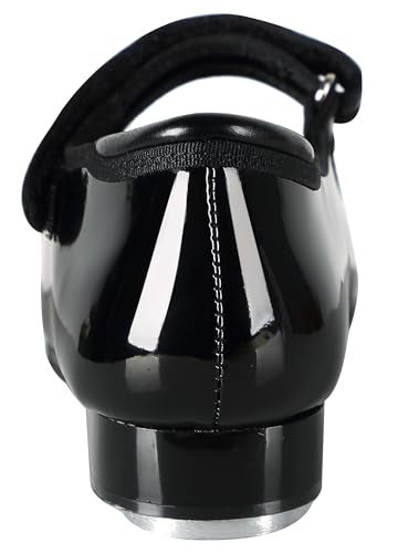Linodes Patent Easy Strap Tap Shoe for Girls and Boys (Toddler/Little Kid/Big Kid)-Black-9M-Toddler - Image 4