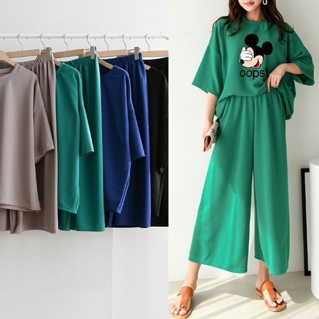 2024 Chic Casual Two-Piece Set Womens Trendy Green  - Image 3