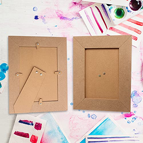 IVEI MDF Recycled Wood Do-it-Yourself Plain Photo Frame - for Activity - Decoupage (Photos: 7in X 5in) - Set of 2 - Image 2