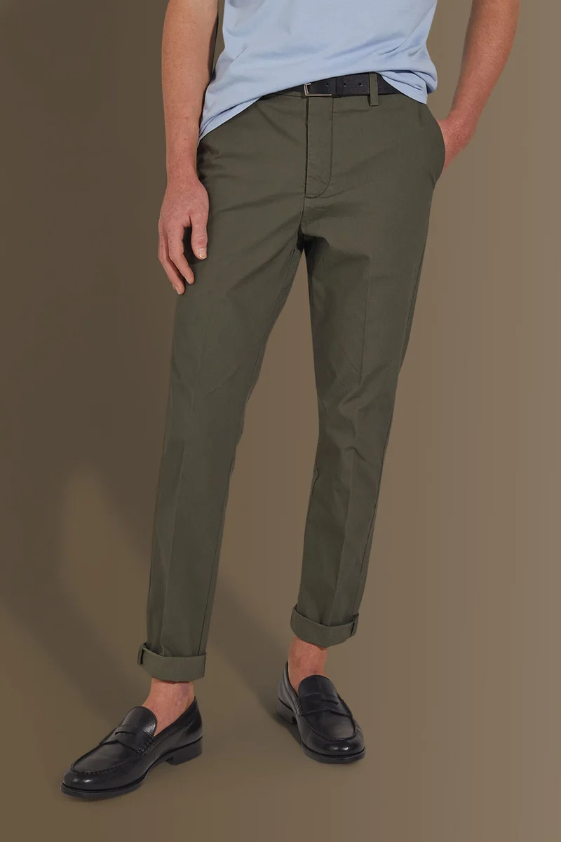 دوبل غانغر Classic chino trousers - Military