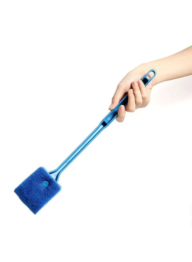 Long Blue Double Sided Algae Scraper Brush for Aquarium Glass Acrylic Tank Cleaning Tool - Image 5