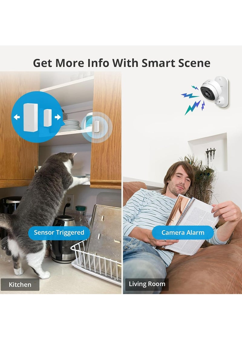 سونوف كاميرا مراقبة داخلية من SONOFF، CAM Slim بدقة 1080P، كاميرا واي فاي IP، أمان منزلي، مراقبة للأطفال مزودة بكاميرا، كشف الحركة، رؤية ليلية، نظام صوتي باتجاهين، متوافقة مع أليكسا وجوجل هوم. - Image 3