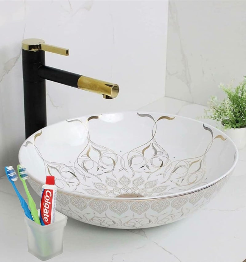 JAGGER JAG260 Decent Glass Frosted Glass Toothbrush Holder Replacement Glass for Bathroom/Wash Basin, Simply Place Where Want, No Need to Screw/Fitting (1, Transparent Frosted Glass [ Square ]) - Image 5