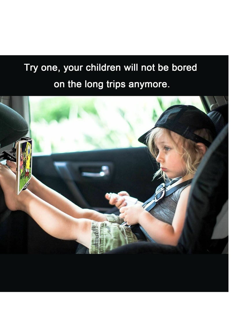 ELTRAZONE حامل هاتف خلفي للسيارة مع دوران 360 درجة وحامل رأس للتابلت - Image 3