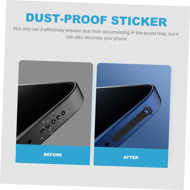 KOMBIUDA 40Pcs Black Speaker Mesh Stickers Self Adhesive Dust Protection for 12 13 Series - Image 4