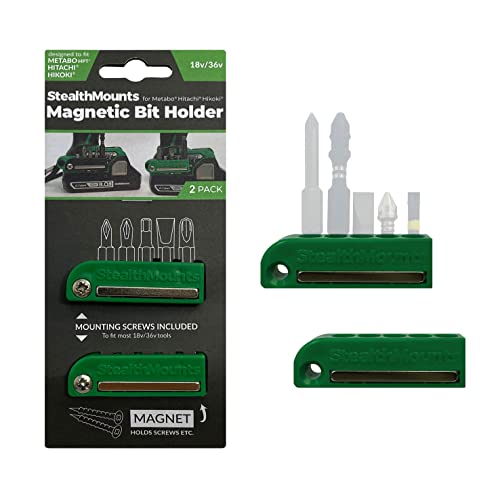 StealthMounts Green Magnetic Bit Holder for Metabo HPT Hitachi and Hikoki 18v and 36v - Image 1