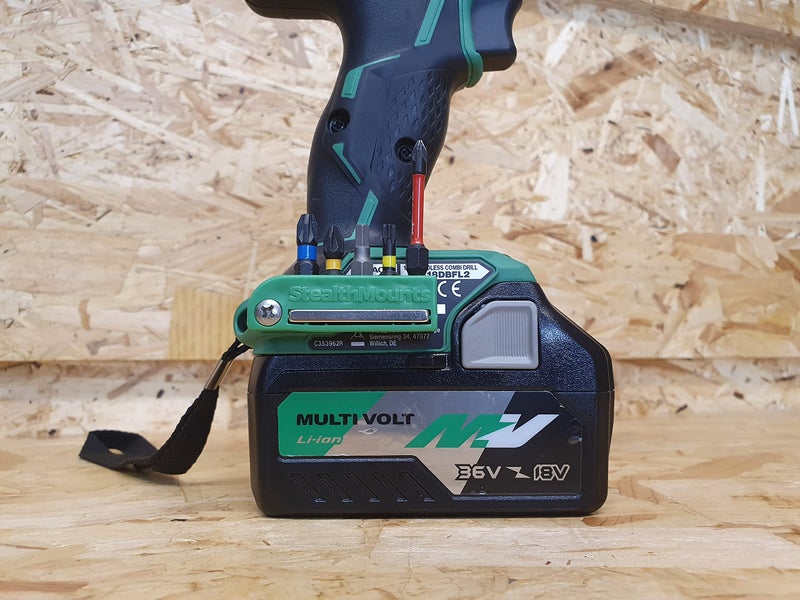 StealthMounts Green Magnetic Bit Holder for Metabo HPT Hitachi and Hikoki 18v and 36v - Image 5