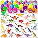 MGparty 24 Pack Prefilled Easter Eggs with Dinosaur Toys Easter Egg Fillers Bulk for KidsEaster Basket Stuffers Classroom Exchange Gifts Party Favors Easter Egg Hunt Prizes - Image 2