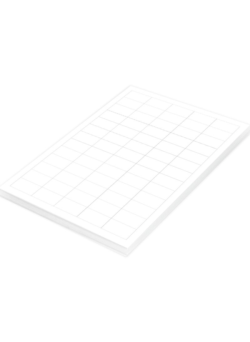 FIS FIS Multipurpose Laser Labels, Colour White, Size 38X21.2MM (65 Stickers x 100 Sheet)  6500 Labels, Size : A4 (21X29.7 CM) , Pack of 100 Sheets -FSLA65-100  - Image 2
