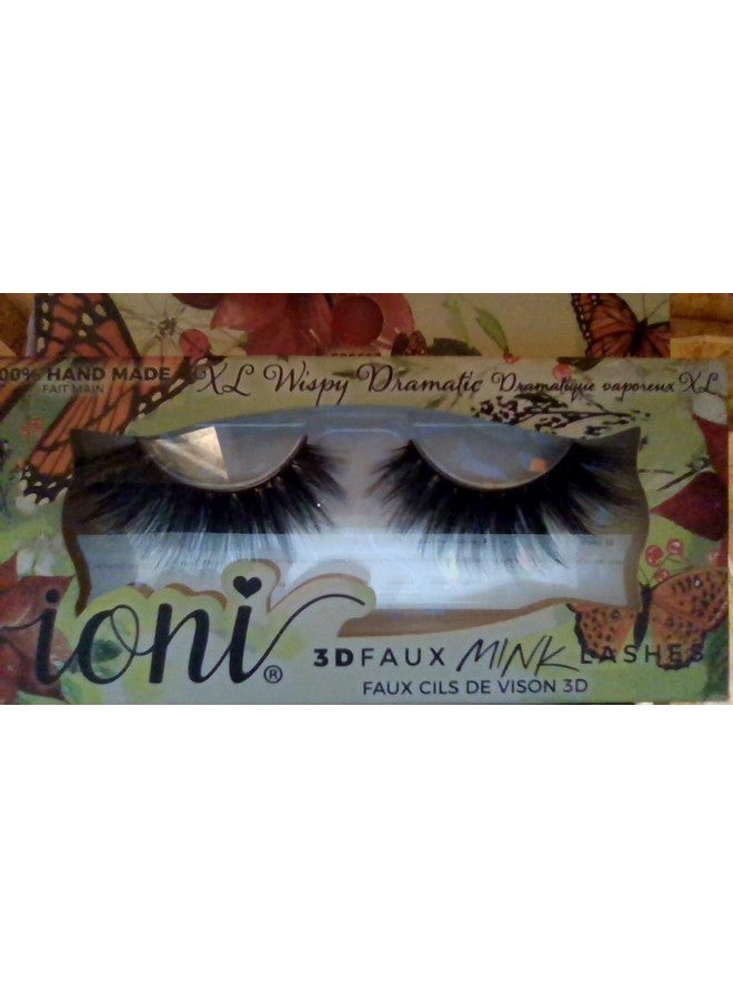 IONI 100% Handmade 3D Faux Mink False Eyelashes (Wispy Dramatic) - Image 1