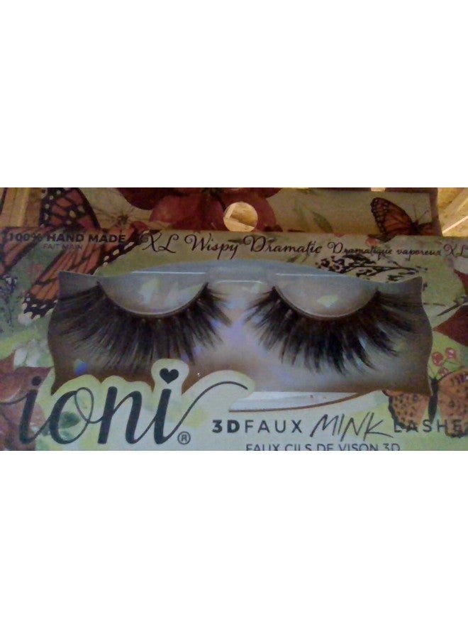 IONI 100% Handmade 3D Faux Mink False Eyelashes (Wispy Dramatic) - Image 2